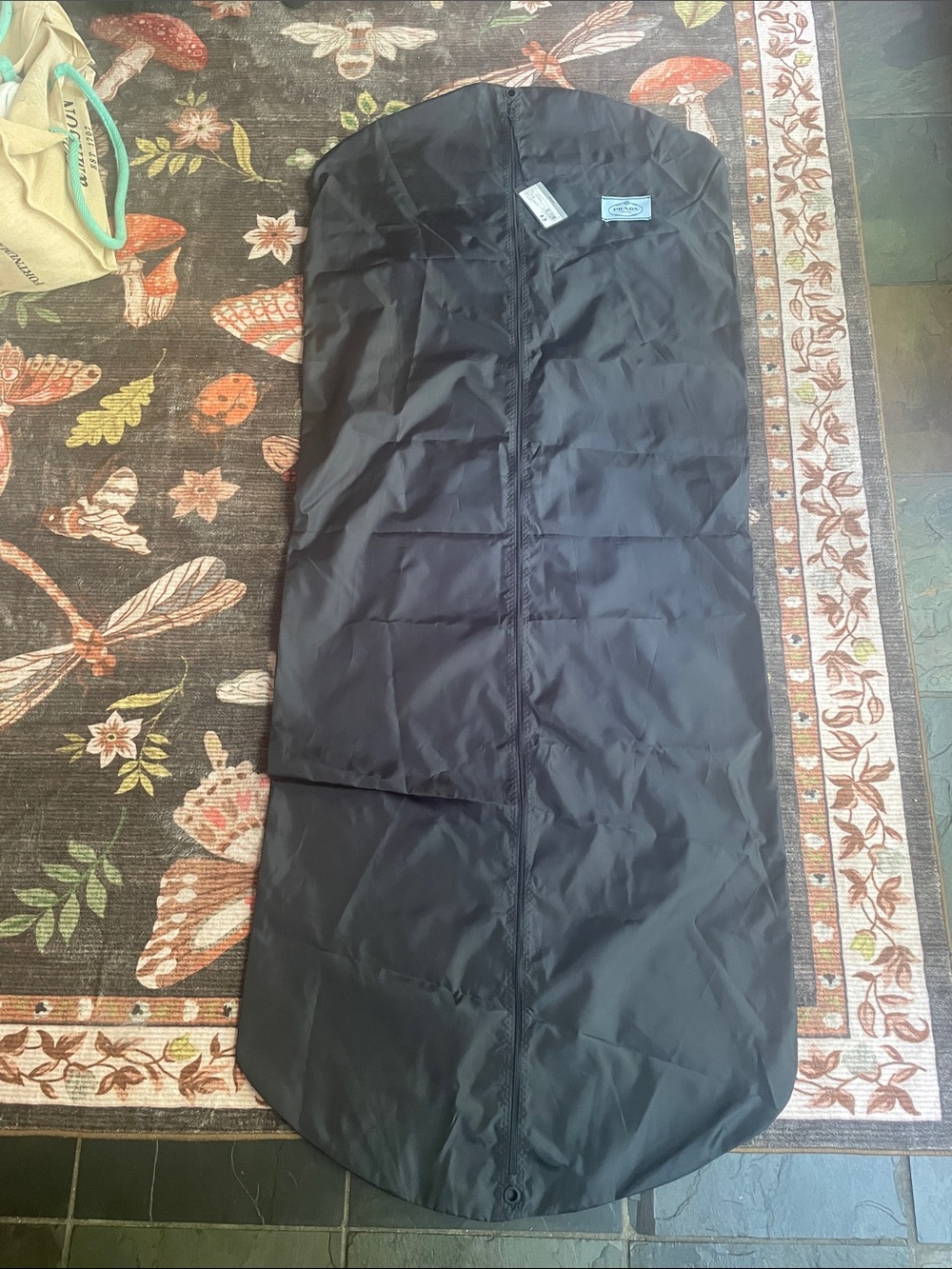 NWT PRADA Authentic Zippered Garment Bag With Logo and Tags